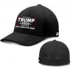 Baseball Caps Trump 2020 Hat Make Liberals Cry Again Flex Fit Baseball Cap - Black - CY18UTM6CQY $43.54