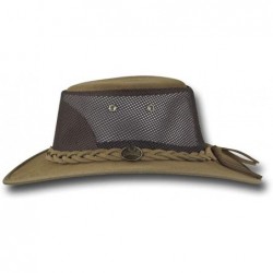 Sun Hats Foldaway Cattle Suede Cooler Leather Hat - Item 1064 - Hickory - C0117R29F9D $105.14