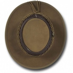 Sun Hats Foldaway Cattle Suede Cooler Leather Hat - Item 1064 - Hickory - C0117R29F9D $88.60