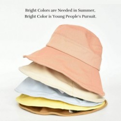 Sun Hats Women Summer Beach Hat Foldable Sun Hats with UV Sun Protection Packable Summer Hats - Cotton-yellow - C5196Y038XU $...