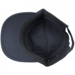 Baseball Caps Mens Cotton Stars Flat Top Military Army Travel Sports Sun Baseball Hat Cap Hats - Blue - CL18C3T499E $12.14