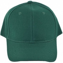 Baseball Caps Fitted Baseball Cap 7 3/8 - Forest Green - C511U063UWB $27.90