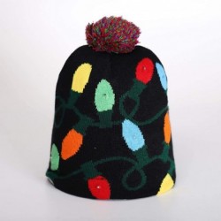 Skullies & Beanies Women Men Crochet Knitted Ball Stripe Stars Winter Warm Beanie Hat Ski Cap - Colorful - CN18LH9M6XM $28.76