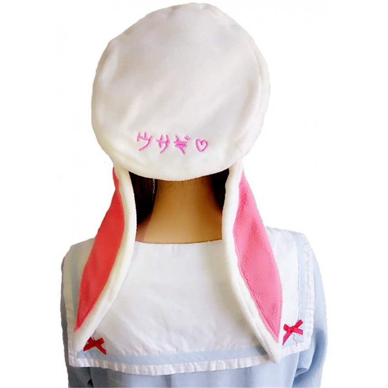 Berets Sweet Lolita Beret Cap for Women Winter Warm Rabbit Bunny Ears Hats Painter Hat - C118HE0Y8OQ $25.59