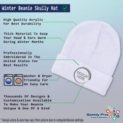 Skullies & Beanies Custom Beanie for Men & Women Water Polo Sports C Embroidery Skull Cap Hat - White - CE18ZS43M4D $28.92