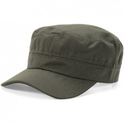 Baseball Caps Men Cotton Flat Top Hat Army Millitary Corps Hat Baseball Cap Women - Green - CM184GCWTD9 $19.08