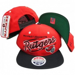 Baseball Caps Rutgers Scarlet Knights Adjustable Snapback Hat/Cap - CV116XEX7D1 $39.76