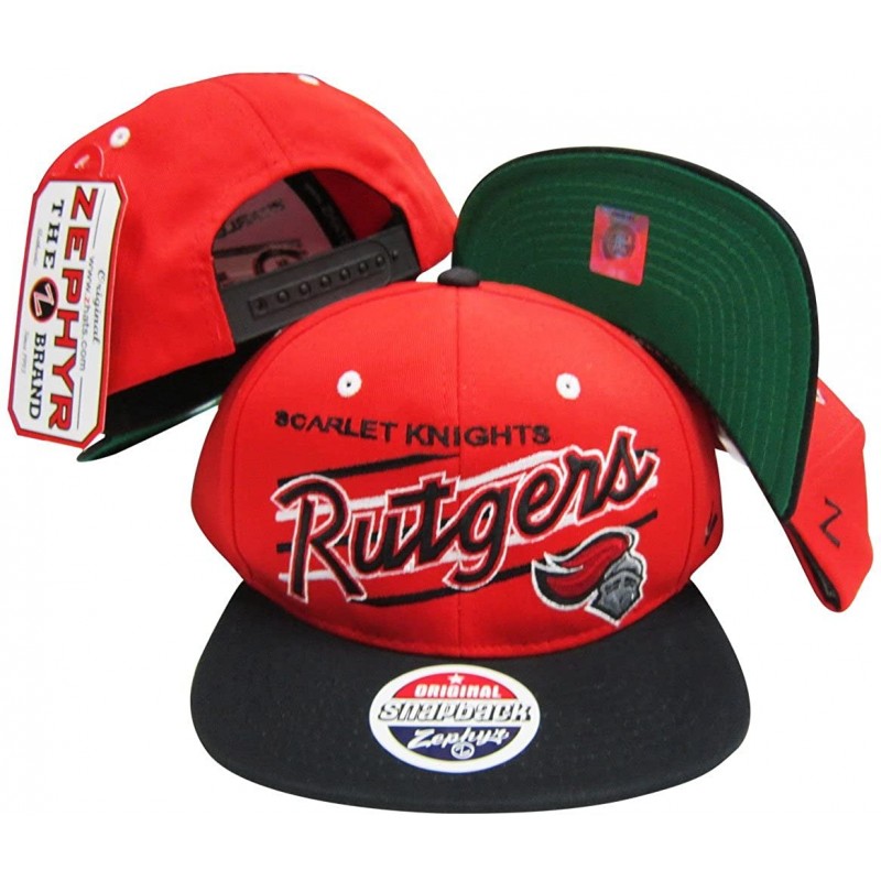 Baseball Caps Rutgers Scarlet Knights Adjustable Snapback Hat/Cap - CV116XEX7D1 $40.29