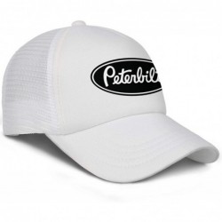 Baseball Caps Unisex Man Baseball Hat Hip Hop Adjustable Mesh Captain-Peterbilt-tiucks-Flat Cap - White-5 - CJ18AH0SRMX $37.17