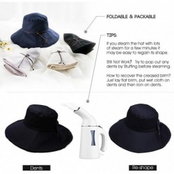 Sun Hats Womens Packable Bucket Travel Cotton SPF Sun Hat Chin Strap SPF Fishing Bonnet 56-58cm - Beige_69038 - CC18CYI80AN $...