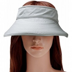 Sun Hats Women Bowknot Sun Hat Wide Large Brim Visor Hat Cap Summer Beach Hat - Grey - CT12GKJRXAZ $23.24
