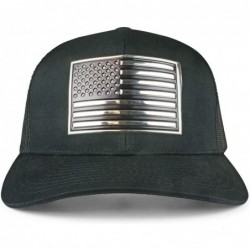 Baseball Caps USA Mesh Trucker Hat (Snapback Baseball Cap) USA Hat - Sun Protection - Black - C718U5TA8EZ $60.51