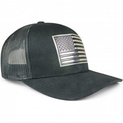 Baseball Caps USA Mesh Trucker Hat (Snapback Baseball Cap) USA Hat - Sun Protection - Black - C718U5TA8EZ $59.83