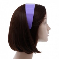Headbands 2 Inch Hard Plastic Headband with Teeth Women and Girls wide Hair band (Light Purple) - Light Purple - CZ18G4KK8N5 ...
