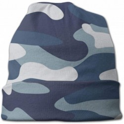 Skullies & Beanies Unisex Camo Camouflage Beanie Baggy Hat Slouchy Skull Beanie for Men Women - Navy Blue Gray Forest Camoufl...