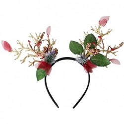 Headbands Flower Wreath Headband Floral Hair Garland Flower Crown Halo Headpiece Boho with Ribbon Wedding Party Photos - 7 - ...