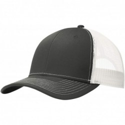 Baseball Caps Mens Snapback Trucker Cap (C112) - Grey Steel/White - C3187AKRQ8X $13.43