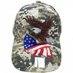 Baseball Caps Patriotic American Flag Design Baseball Cap USA 3D Embroidery - Digital - CT18ZXCC4Q0 $41.67