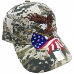 Baseball Caps Patriotic American Flag Design Baseball Cap USA 3D Embroidery - Digital - CT18ZXCC4Q0 $36.58