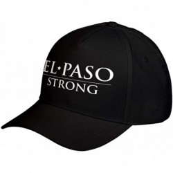 Baseball Caps Hat El Paso Strong Adjustable Unisex Baseball Cap - Black - CJ18XESO9L3 $17.40