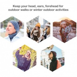 Headbands Womens Winter Knitted Headband - Soft Crochet Bow Twist Hair Band Turban Headwrap Hat Cap Ear Warmer - C21930M8AT7 ...