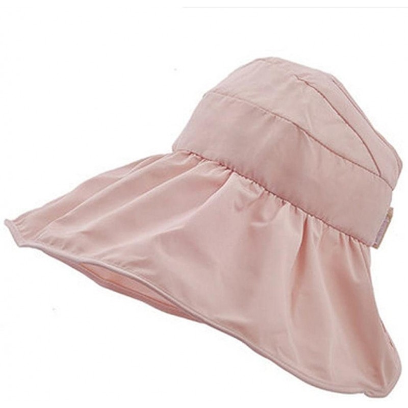 Sun Hats Women Fashion Tide Folding Cap Hat Bucket Hats Sunhat (Pink) - CE12ITYZX6B $16.85