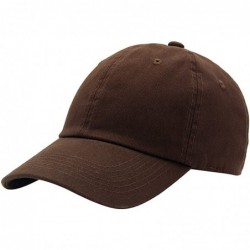 Baseball Caps Baseball Cap for Men Women - 100% Cotton Classic Dad Hat - Dark Brown - CR18EE5TY8Z $15.22