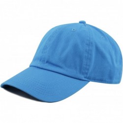 Baseball Caps Unisex Blank Washed Low Profile Cotton & Denim & Tie Dye Dad Hat Baseball Cap - Turquoise - C512FOR5IWZ $19.61