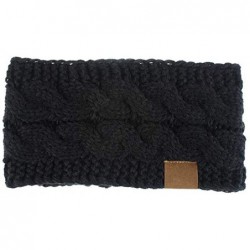 Cold Weather Headbands Women's Hairwarp Cable Knit Winter Headband Ear Warmer Hair Band Turban - P - CO1944M3I29 $15.08