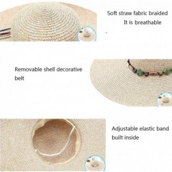 Sun Hats Women Floppy Sun Hat Travel Packable Wide Brim Adjustable Beach Straw Accessories Hat UPF 50+ - Yellow - CO189Y9MSA8...