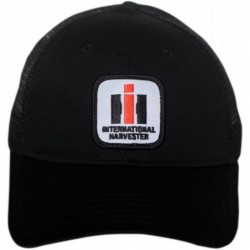 Baseball Caps International Harvester IH Logo Hat- Black mesh - C512CDFDGWP $39.25