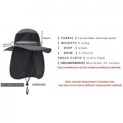 Sun Hats Unisex Sun Hat Outdoor UV Protecting Wide Brim Mesh Fishing Hat with Velcro Stowable Neck Flap - Purple - CR18UCY9U4...