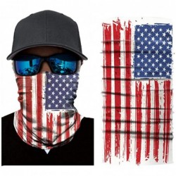 Balaclavas Cool Skull Stars and Stripes USA Flag Print Balaclava Headband Bandana Head Wrap Scarf - 4th of July - C5197SN22GH...
