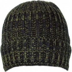 Skullies & Beanies Thick Soft Cold Weather Beanie Cap- Fitted Winter Cable Knit Toboggan Hat - Olive - CQ186DY8HY0 $12.86