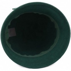 Fedoras Women's Cloche Wool Felt Cloche Hat - Vert - CS187N8ASC5 $69.45