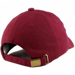 Baseball Caps Rock On Embroidered Low Profile Soft Cotton Dad Hat Cap - Wine - CM18D59SNUZ $34.21