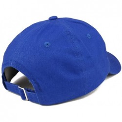 Baseball Caps Donut Embroidered Soft Crown 100% Brushed Cotton Cap - Royal - C712N3DLJA6 $36.69