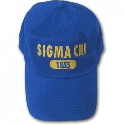 Skullies & Beanies Sigma Chi Arch Est. Hats - Royal Blue - C811EVZVY6V $68.34