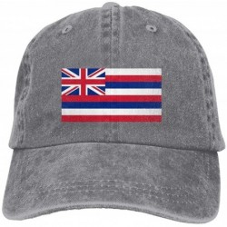 Baseball Caps Flag of Hawaii Adjustable Trucker Caps Unisex Sandwich Hats - CG18I7ZRNM5 $28.01