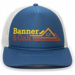 Baseball Caps Rockhopper Retro Foam Trucker Hat - Adjustable Baseball Cap w/Plastic Snapback Closure - Teal - C518TAKCG46 $50.46