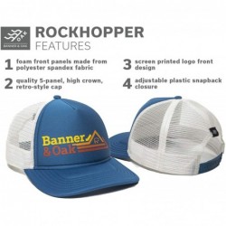 Baseball Caps Rockhopper Retro Foam Trucker Hat - Adjustable Baseball Cap w/Plastic Snapback Closure - Teal - C518TAKCG46 $58.42