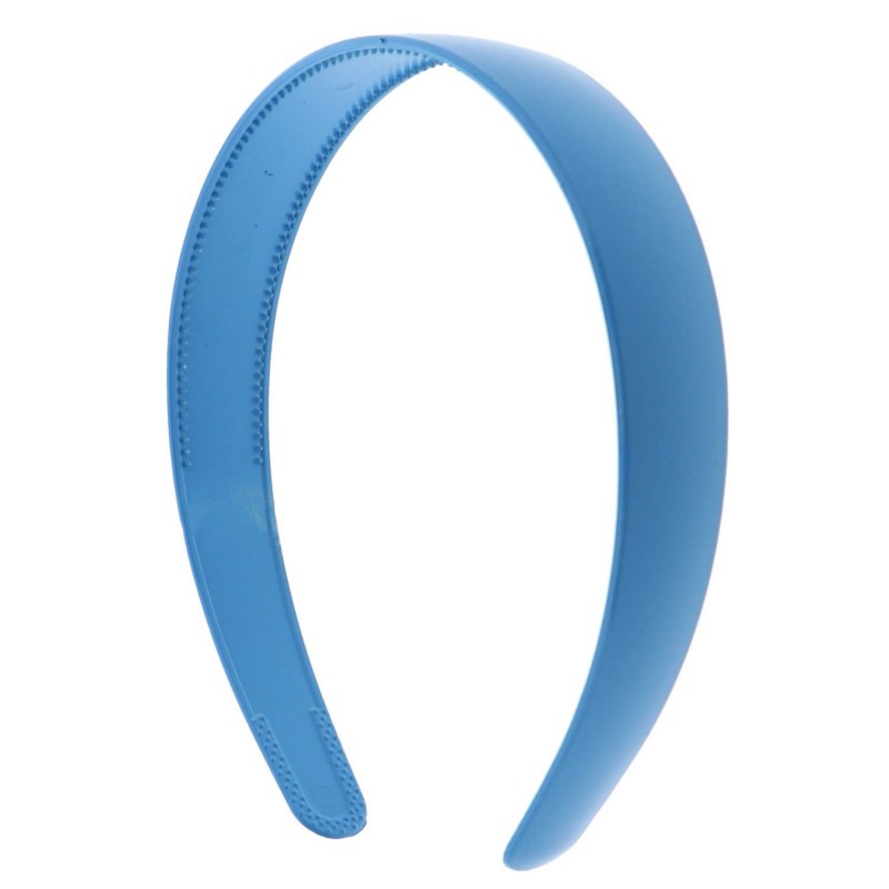 Headbands Light Blue 1 Inch Plastic Hard Headband with Teeth Head band Women Girls (Motique Accessories) - Light Blue - C311O...