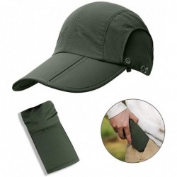 Sun Hats Sun Caps Fishing Hats UPF 50+ with Neck Flap Face Cover Sun Cap for Men Women Summer Outdoor Hat - Army Green - CK19...