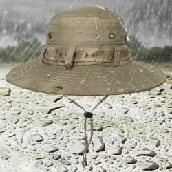 Sun Hats Choies Unisex Outdoor Waterproof Boonie Hat Sun Protection Wide Brim Breathable Fishing Sun Hat - CK1804NK3SH $18.46