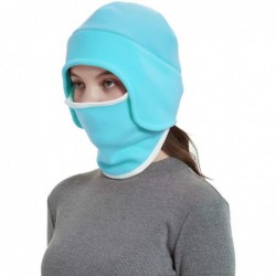Skullies & Beanies Fleece 2 in 1 Hat/Headwear-Winter Warm Earflap Skull Mask Cap Outdoor Sports Ski Beanie for Men&Women - CZ...