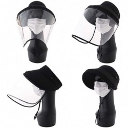 Sun Hats UPF 50 Sun Hats for Women Wide Brim Safari Sunhat Packable with Neck Flap Chin Strap Adjustable - 00001black - CR199...