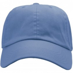 Baseball Caps 12-Pack Wholesale Classic Baseball Cap 100% Cotton Soft Adjustable Size - Sky Blue - CP18E6IX9WO $108.17