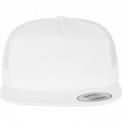 Baseball Caps Adjustable Snapback Classic Trucker Hat 6006 - White - CR11G6M7Z7T $20.34