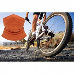Balaclavas Summer Neck Gaiter Face Scarf/Face Cover/Bandana Neck Cover for Sun Hot Cycling Hiking Fishing - Orange - C518YZOU...