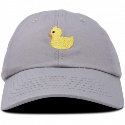 Baseball Caps Cute Ducky Soft Baseball Cap Dad Hat - Xxs / Xs / S - Gray - C618LXNSXC3 $23.69